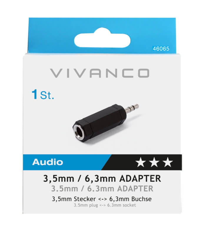 Adapter 3.5mm/6.3mm, stereo - Image 2