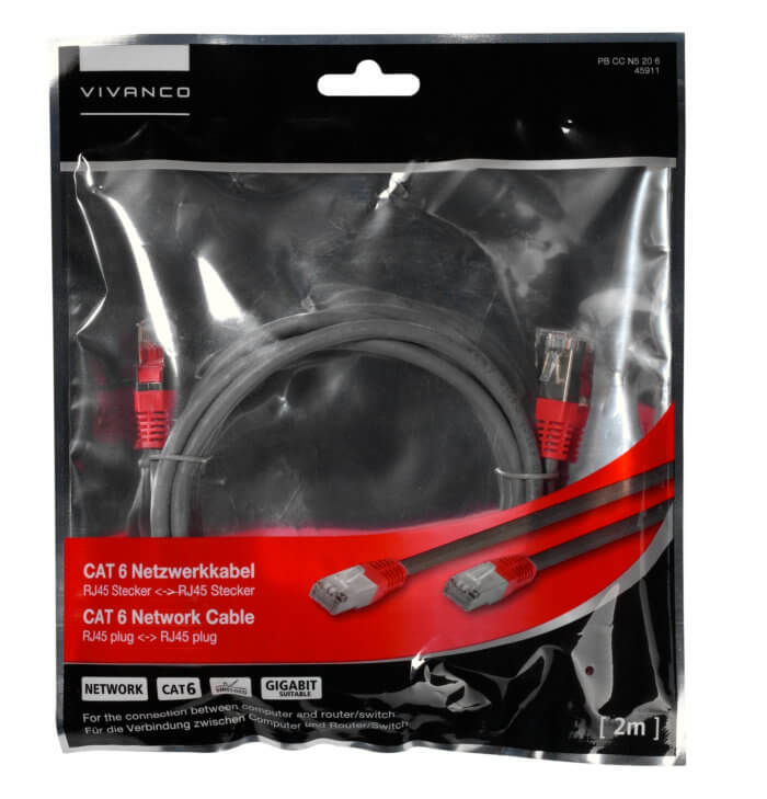 CAT 6 network cable, F/UTP, 2m - Image 2