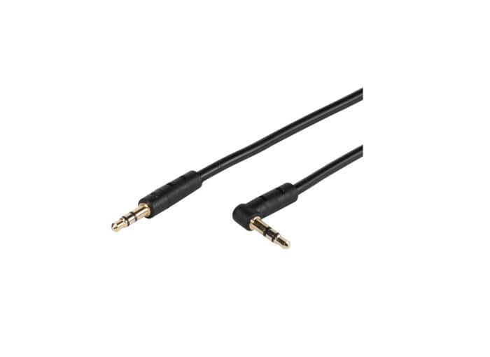 3,5 mm connection with angled plug, 0,9m