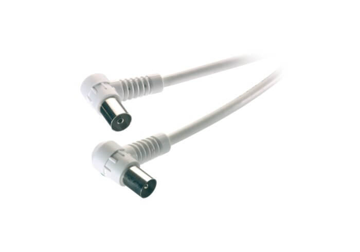 TV/Radio angled aerial cable 90dB, 3m