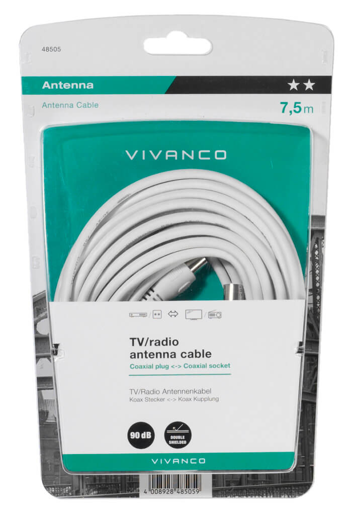 TV / RD Antenna-connection 90dB, 7,5m - Image 2