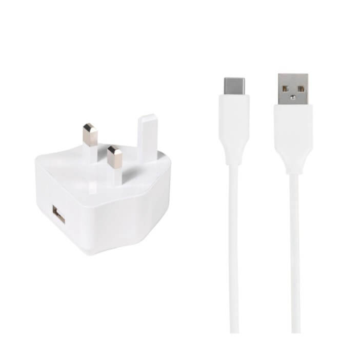Charger set 2.4A, incl. separate USB Type-C™ cable white 1.2m