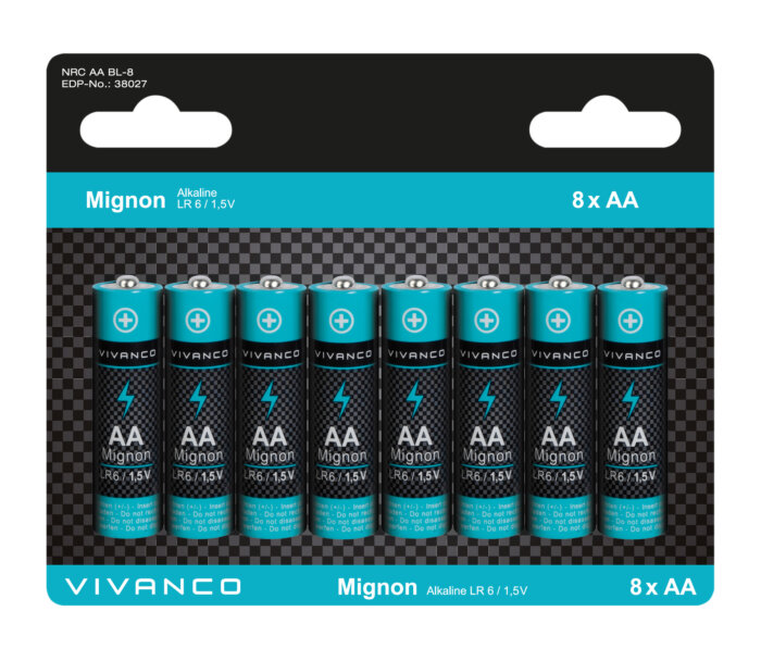 NRC AA BL-8 Alkaline Battery AA x 8 pcs (Order in 10s)
