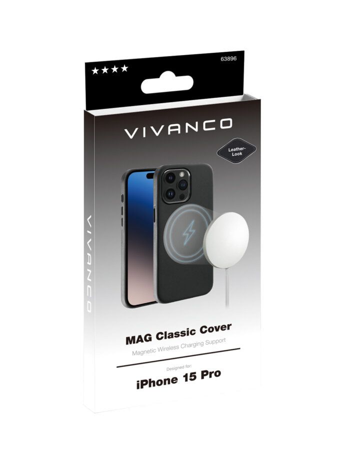 Mag classic cover for iPhone 15 pro black - Image 3