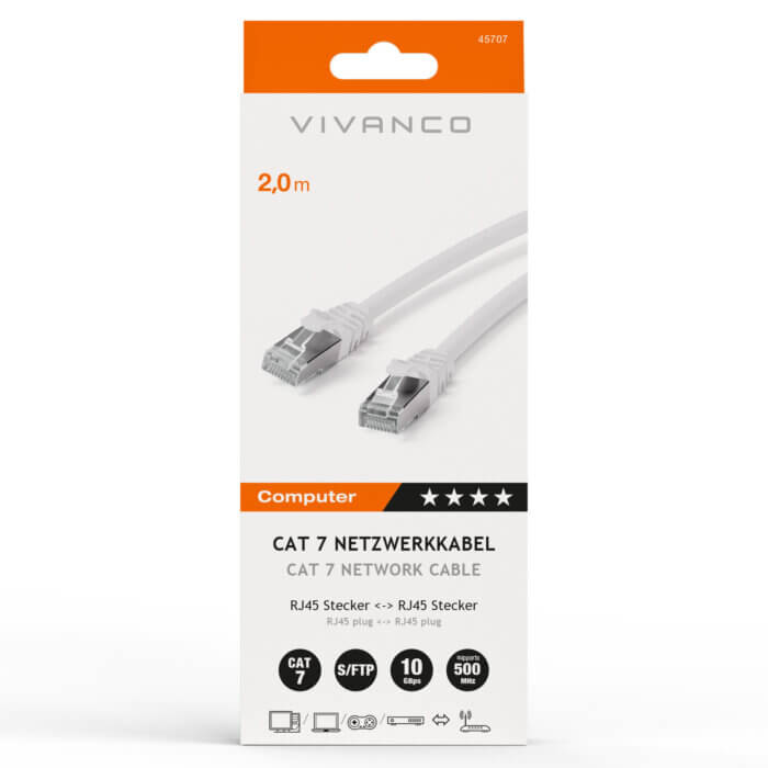 CAT 7 network cable, 2m - Image 2